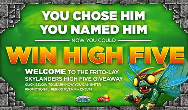 Frito-Lay Name The Skylander Winner - High Five