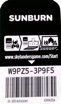 Skylanders Spyro's Adventure Code Card