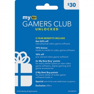 Gamer's Club Unlocked Card