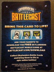 McDonald's Battlecast Card Back