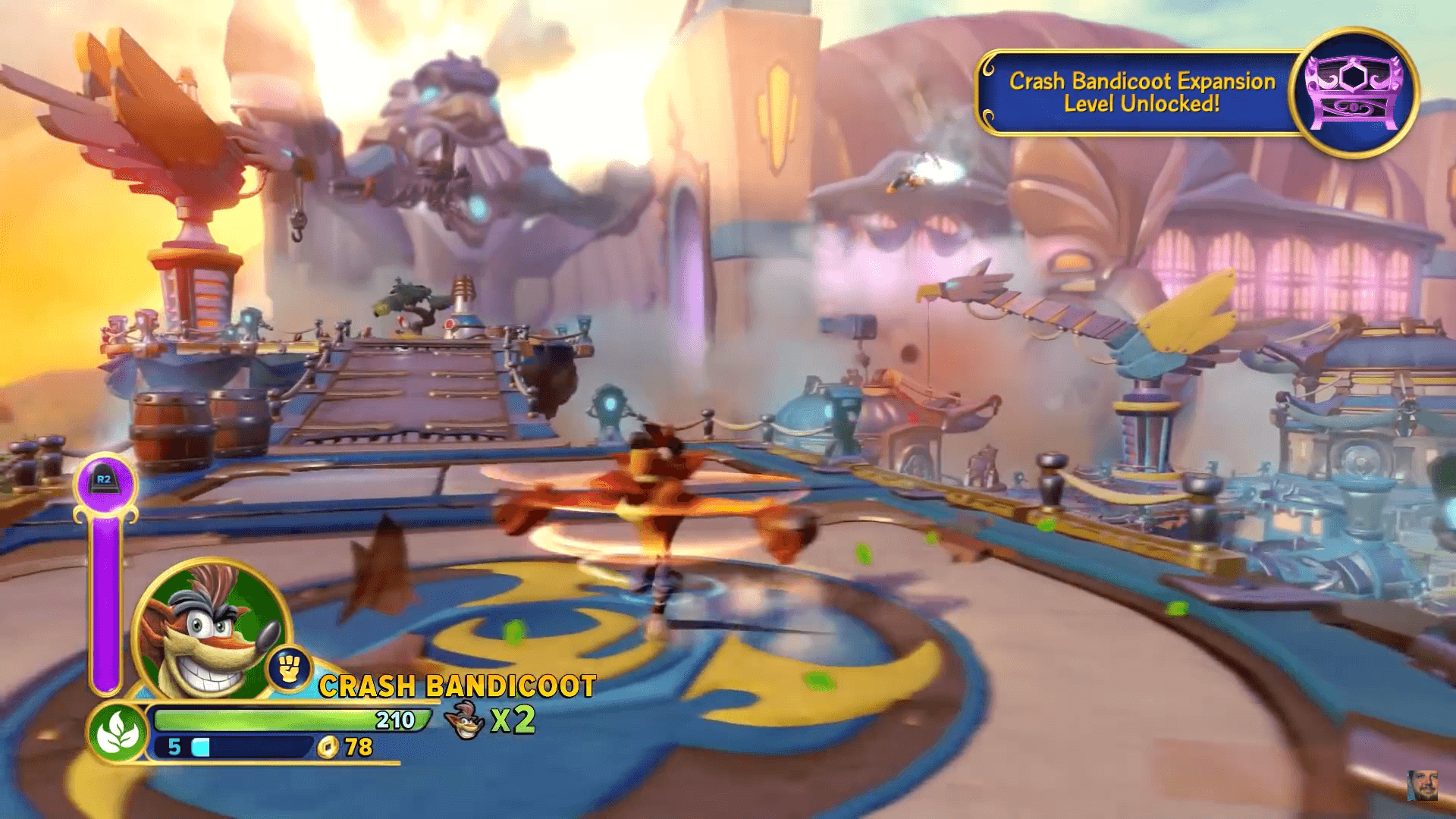 Crash Bandicoot Expansion Level Screenshot