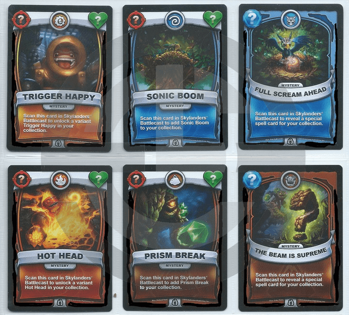 New Skylanders Battlecast Cards - General Mills Cereal Promotion