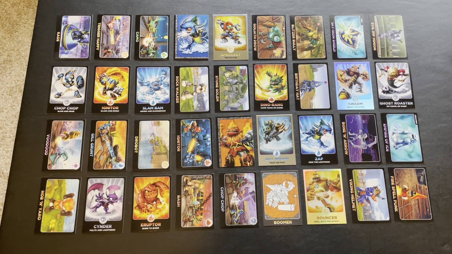 Lot of 36 Skylanders Giants Trading Cards (Topps) - Skylanders Character  List